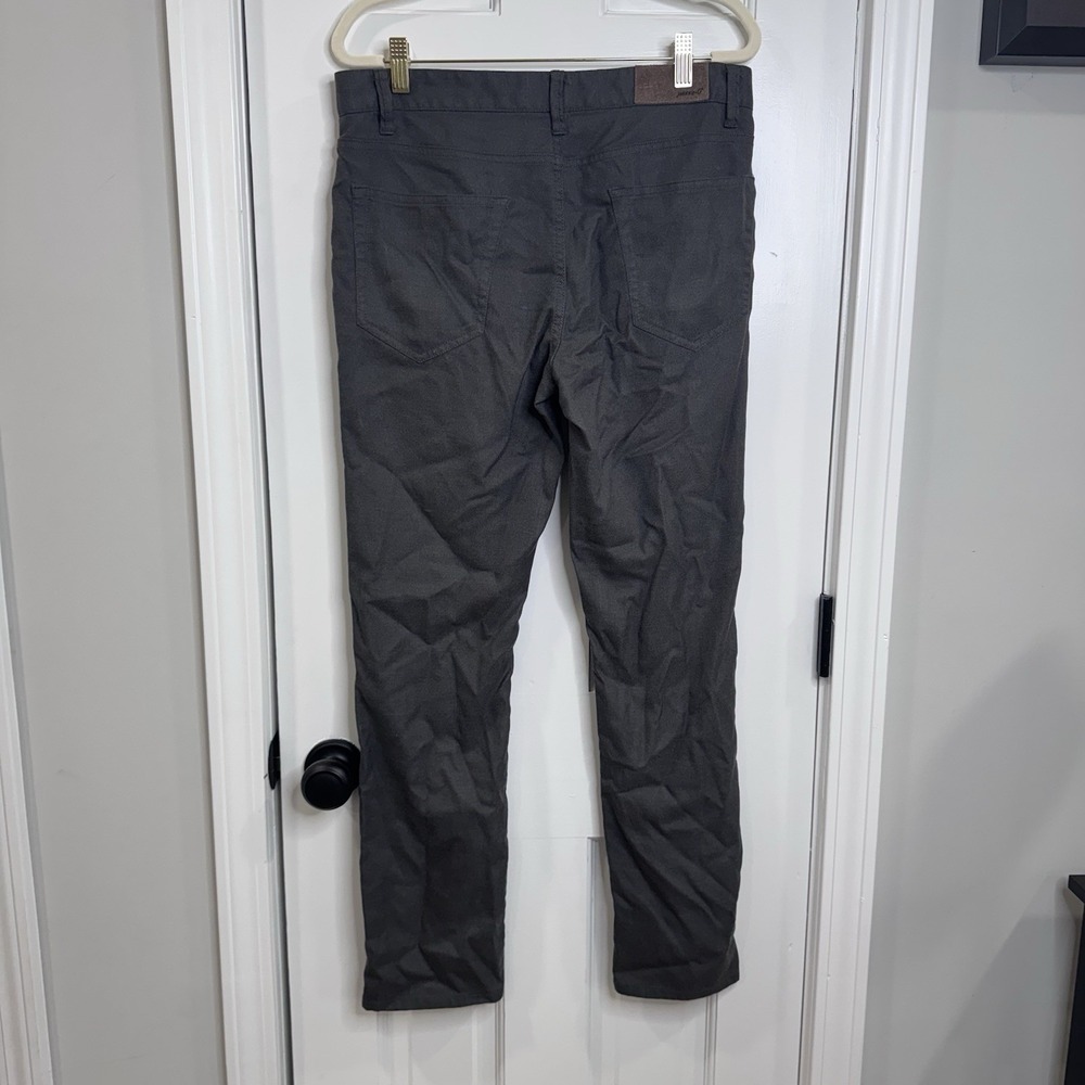 Johnnie-O Mens 30x30 Gray Stretch Pants Straight Casual Performance Chinos - Picture 5 of 9